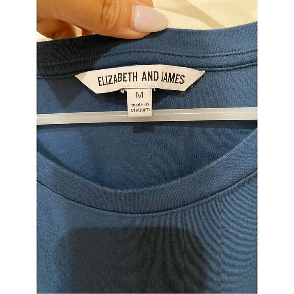 Elizabeth and James Faux Wrap Maxi Dress size medium detachable belt - Picture 2 of 8